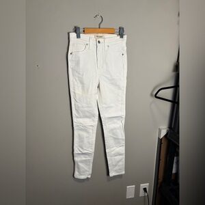 NWT ✨ Madewell Women's White High Rise Skinny Jeans